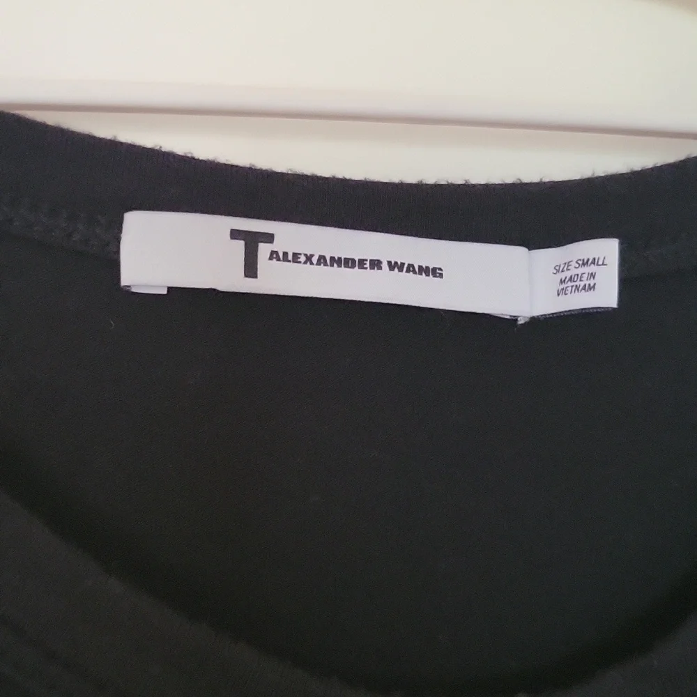 T by Alexander Wang small black casual dress with ruching - Picture 2 of 2